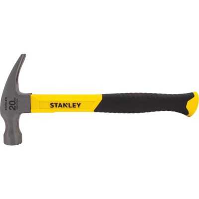 Stanley 16 Oz. Smooth-Face Curved Claw Hammer with Fiberglass Handle -  Hall's Hardware and Lumber