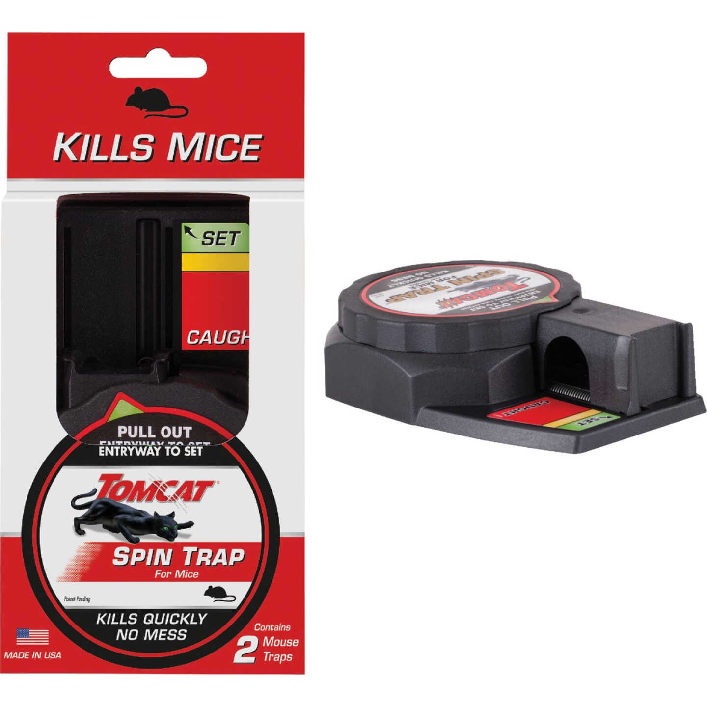 TOMCAT Spin Trap Mechanical Mouse Trap (2-Pack) - Hall's Hardware